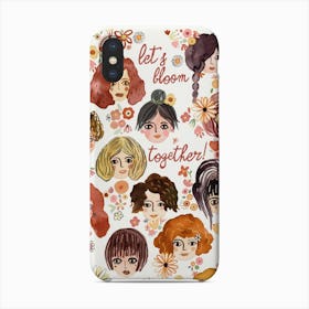 Women Blooming Together Feminism Phone Case