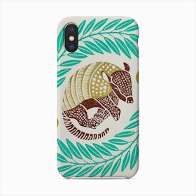 Armadillo   Turquoise And Gold Phone Case