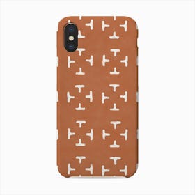 Oriental Pattern Terracotta Phone Case