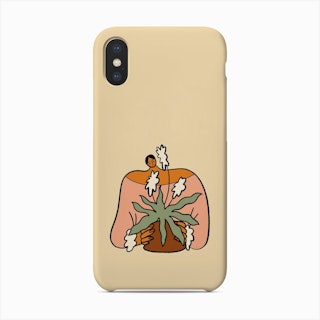 Slow Growth Is Good Growth Beige Phone Case