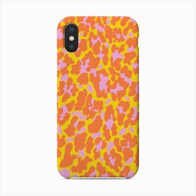 Orange Leopard Phone Case