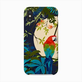 Parrots In The Moonlight Phone Case