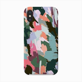 Abstract Scratches Texture Green Phone Case