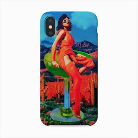 Vintage Pinup Desert Cocktail Collage 2 Phone Case