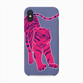 Tiger Doesnt Lose Sleep Pink And Blue Phone Case