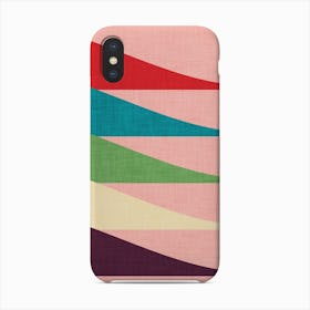 Mid Mod Waves Pink   Phone Case
