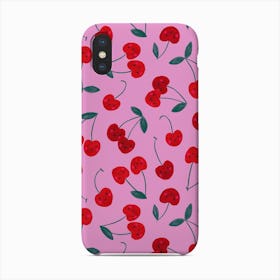 Happy Fruit Cheerful Cherries Phone Case