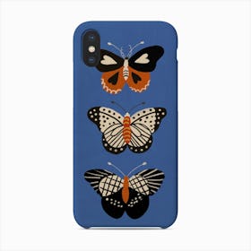 Butterflies In Blue Phone Case