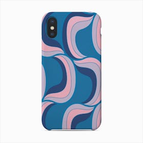 Retro Blue And Pink Abstract Phone Case