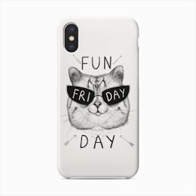 Friday Cat Phone Case