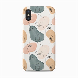 Minimal Figurative Pattern Phone Case