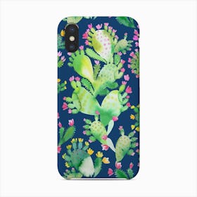 Succulent Cactus Blue Phone Case