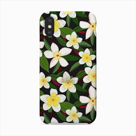 Frangipani Egzotic Floral Pattern Phone Case