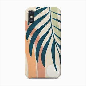 Earthy Tropical Foliage Blue 3 Phone Case