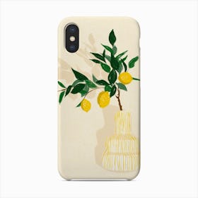 Lemon In Vase Phone Case