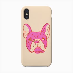 Hot Pink Bulldog Phone Case