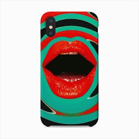 Mod Lips Pop Art Lips Collage Phone Case