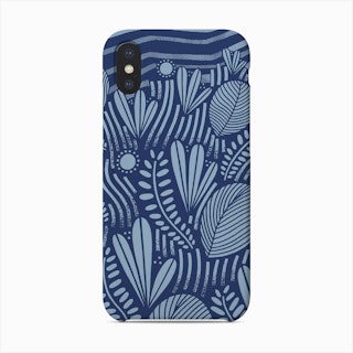 Flora Blue Phone Case