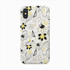 Flower Daisies Abstract Designed Pattern Phone Case