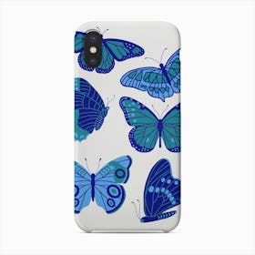 Texas Butterflies   Blue And Teal Phone Case
