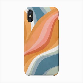 Retro Rainbow Waves Pattern Phone Case