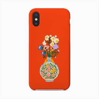 Peachy Flower Bouquet Phone Case