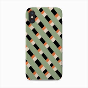 Thin Stripes In Green Phone Case