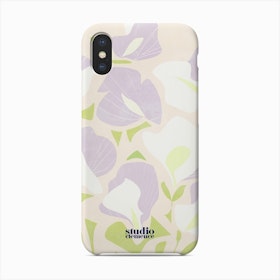 Lilac Sweet Peas Phone Case