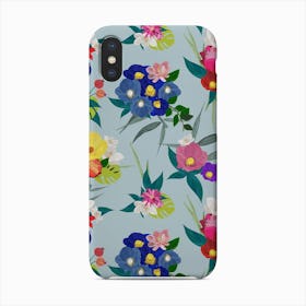 Magnolia, Lily, Protea And Colorful Flowers Pattern Phone Case