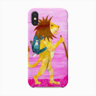 Lion In Pink Phone Case
