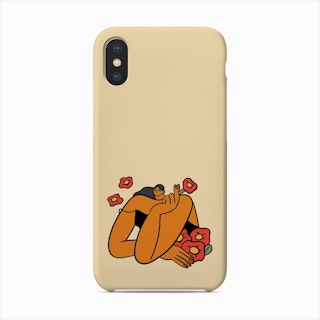 Blooming Dangerously In Cream Phone Case