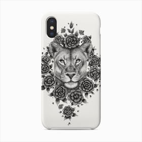 Lioness In Flowers Phone Case
