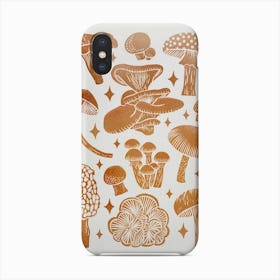 Texas Mushrooms   Copper Metallic Phone Case