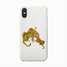 Wild Tiger Mama White Phone Case