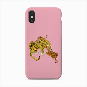 Wild Tiger Mama Pink Phone Case