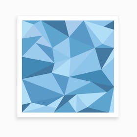 Fifty Shades of Blue - Square Art Print