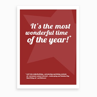 Christmas - It's the Most Wonderful Time II Art Print