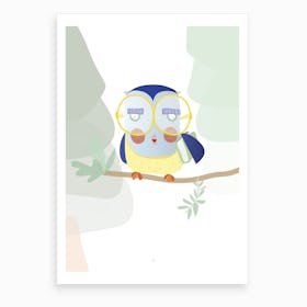 Owl Illustration Art Print