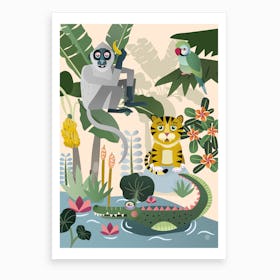 Jungle Animals Art Print