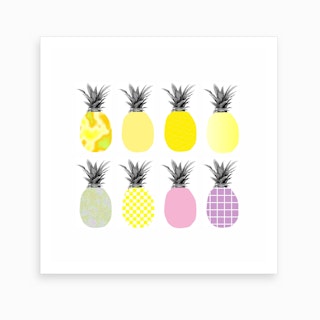 Pineapples X Art Print