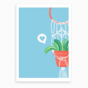 Macrame Plant #1 Art Print