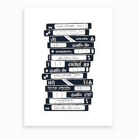 Old Tapes Art Print