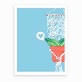 Macrame Plant #2 Art Print