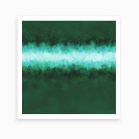 Green Forest Abstract Art Print