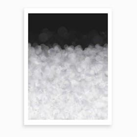 Snow Clouds in the Dark Art Print