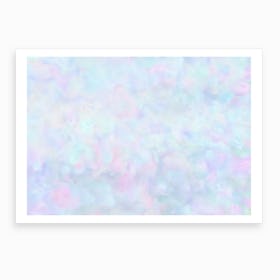 Rainbow Unicorn Pastel Fluffiness Art Print