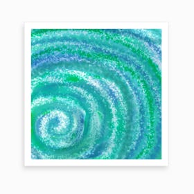 Swirling Ocean Waters Art Print