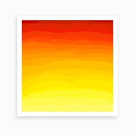 Red and Yellow Sunset Art Print