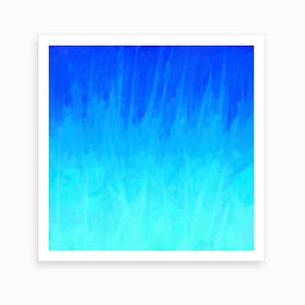 Icy Blue Blast Art Print
