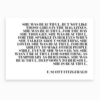 She Was Beautiful Art Print